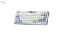 Клавиатуры AULA F75 Purple-Beige-Green Light Green Switches Клавиатуры AULA F75 Purple-Beige-Green Light Green Switches